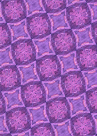 Machine Washable Transitional Dark Orchid Purple Rug, wshpat3748pur