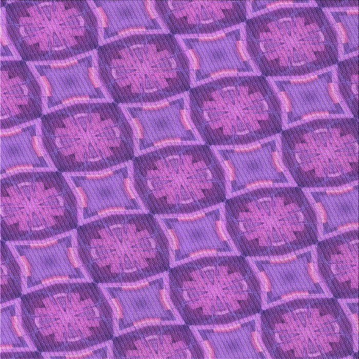Round Patterned Dark Orchid Purple Rug, pat3748pur