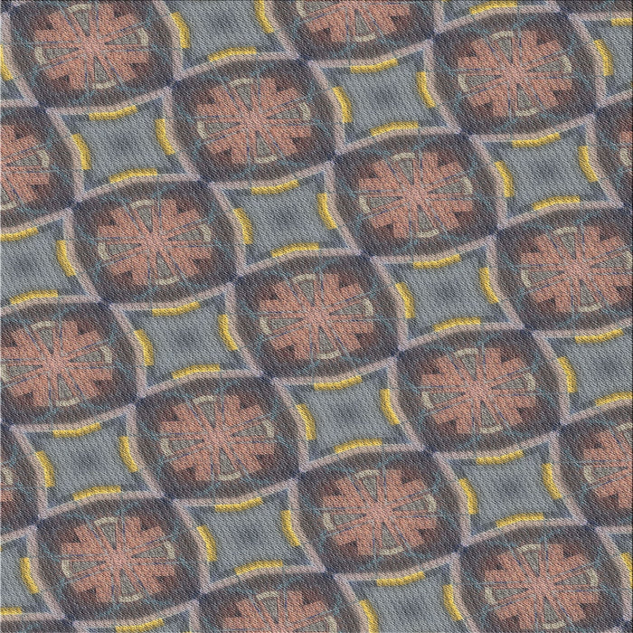 Square Patterned Rosy Brown Pink Novelty Rug, pat3748