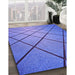 Machine Washable Transitional Blue Rug in a Family Room, wshpat3749pur