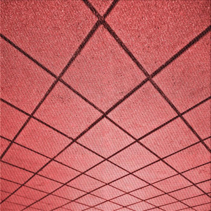 Round Patterned Red Rug, pat3749rd