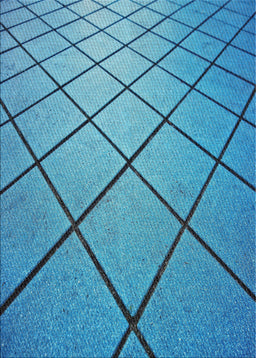 Patterned Bright Turquoise Blue Novelty Rug, pat3749