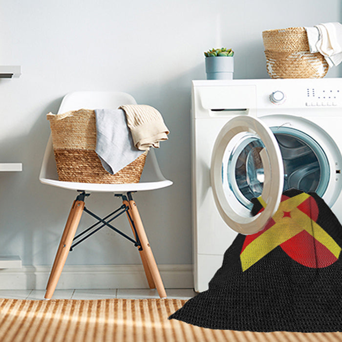 Machine Washable Transitional Brown Rug in a Washing Machine, wshpat374