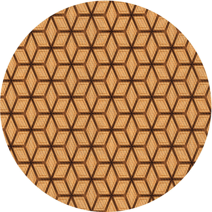 Square Machine Washable Transitional Orange Rug in a Living Room, wshpat375org