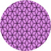 Square Patterned Violet Purple Rug, pat375pur