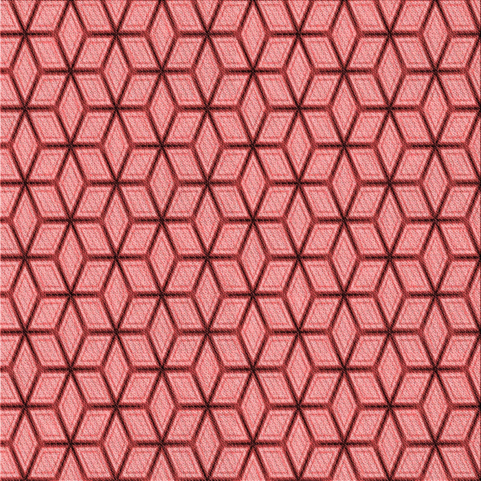 Round Patterned Red Rug, pat375rd