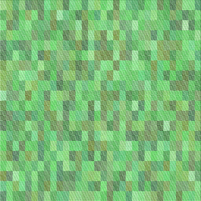 Round Machine Washable Transitional Green Rug, wshpat3750grn