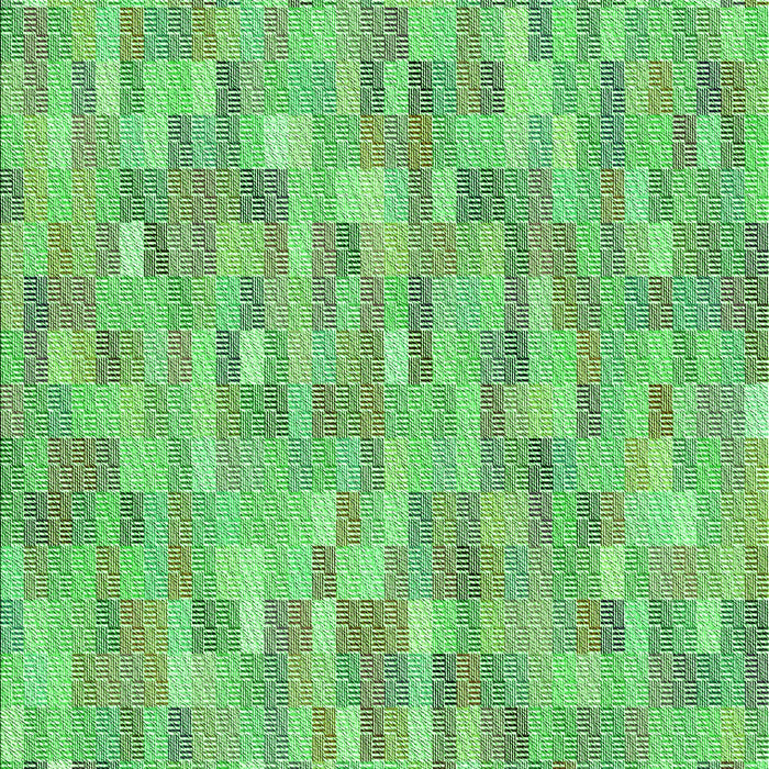 Patterned Green Rug, pat3750grn