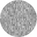 Square Patterned Platinum Gray Rug, pat3750gry