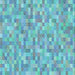 Round Patterned Blue Ivy Blue Rug, pat3750lblu