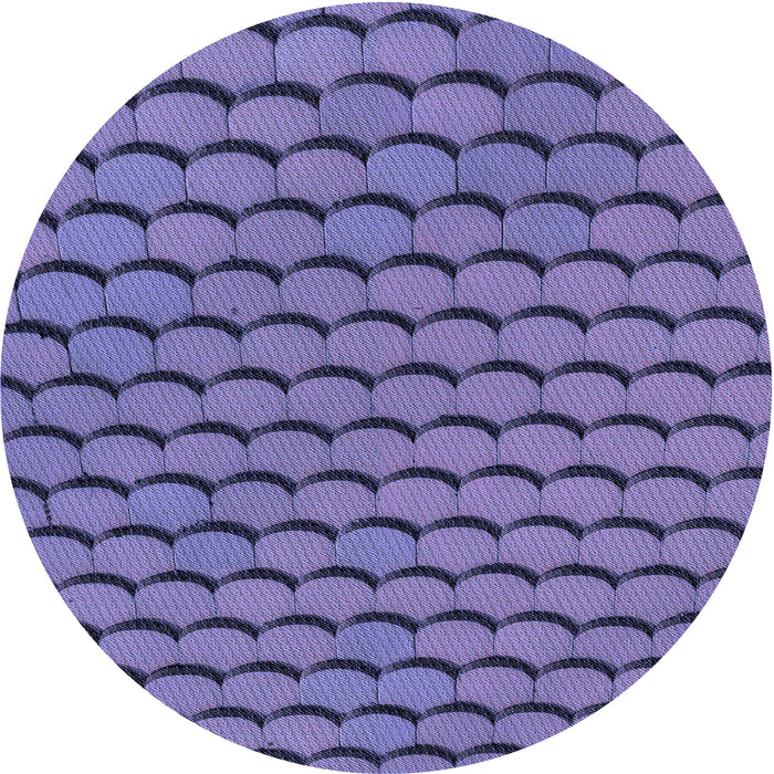 Square Patterned Deep Periwinkle Purple Rug, pat3751blu