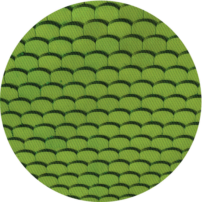 Square Patterned Green Rug, pat3751grn