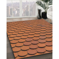 Patterned Red Novelty Rug, pat3751