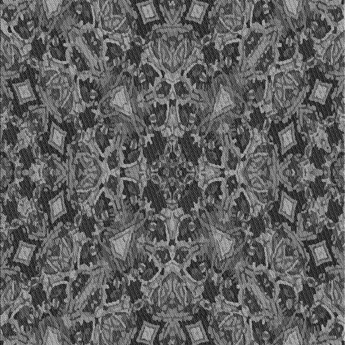 Patterned Dark Gray Black Rug, pat3752gry