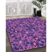 Patterned Purple Rug, pat3752pur