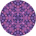 Square Patterned Purple Rug, pat3752pur