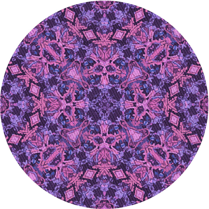 Square Machine Washable Transitional Purple Rug in a Living Room, wshpat3752pur