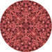 Square Patterned Red Rug, pat3752rd