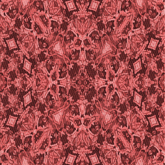 Patterned Red Rug, pat3752rd