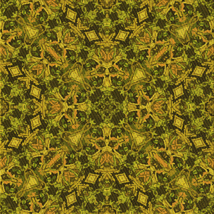 Round Patterned Brown Rug, pat3752yw