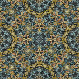 Square Patterned Charcoal Black Novelty Rug, pat3752