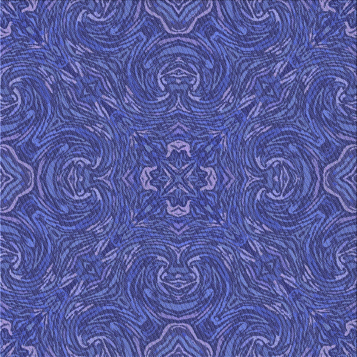 Round Patterned Light Slate Blue Rug, pat3753blu