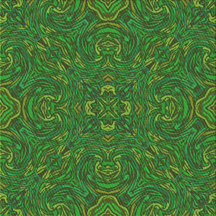 Round Machine Washable Transitional Dark Forest Green Rug, wshpat3753grn