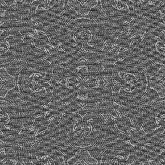 Round Machine Washable Transitional Gray Rug, wshpat3753gry