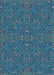 Patterned Blue Ivy Blue Rug, pat3753lblu