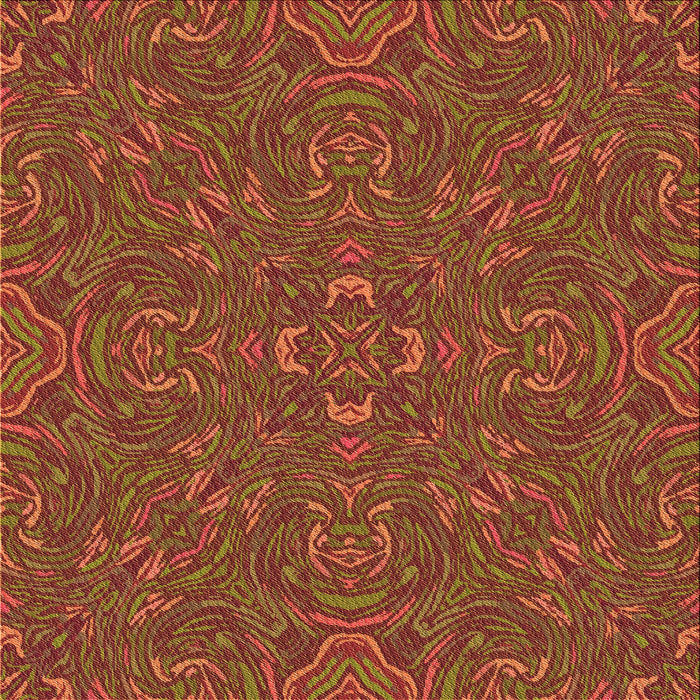 Round Machine Washable Transitional Tomato Red Rug, wshpat3753org