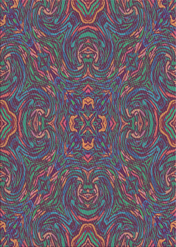 Patterned Dark Raspberry Purple Modern Rug, pat3753