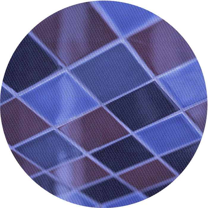 Square Patterned Light Slate Blue Rug, pat3754blu