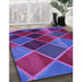 Patterned Dark Magenta Purple Rug in Family Room, pat3754pur