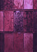 Patterned Plum Purple Rug, pat3755pur