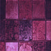 Round Patterned Plum Purple Rug, pat3755pur