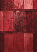 Patterned Cranberry Red Rug, pat3755rd