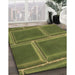 Machine Washable Transitional Dark Yellow Green Rug in a Family Room, wshpat3756brn