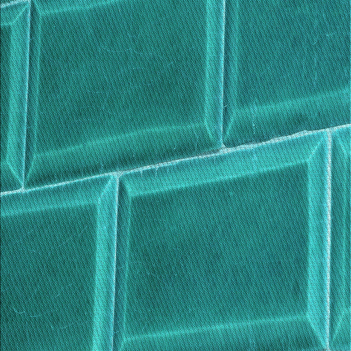 Patterned Dark Cyan Green Rug, pat3756lblu