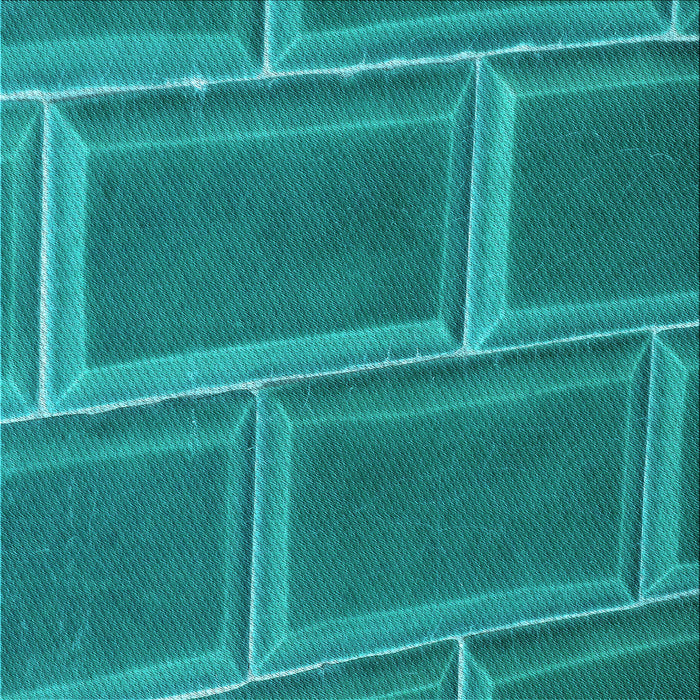 Round Patterned Dark Cyan Green Rug, pat3756lblu