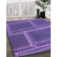 Patterned Amethyst Purple Rug, pat3756pur