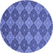 Square Patterned Sky Blue Rug, pat3757blu