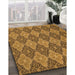 Machine Washable Transitional Saddle Brown Rug in a Family Room, wshpat3757org