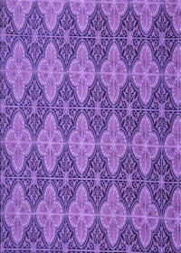 Machine Washable Transitional Amethyst Purple Rug, wshpat3757pur