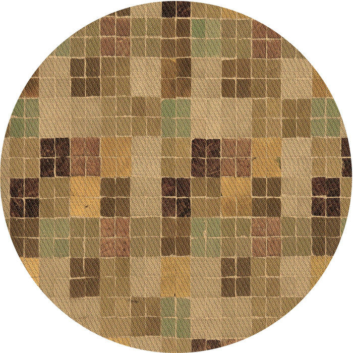 Square Machine Washable Transitional Saddle Brown Rug in a Living Room, wshpat3758brn