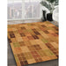 Machine Washable Transitional Mahogany Brown Rug in a Family Room, wshpat3758org
