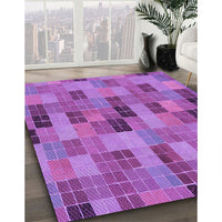 Patterned Purple Rug, pat3758pur