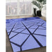 Patterned Sky Blue Rug in Family Room, pat3759blu