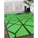 Machine Washable Transitional Green Rug in a Family Room, wshpat3759grn