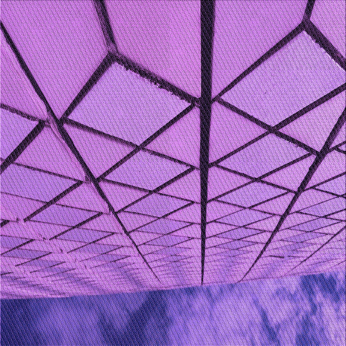 Round Patterned Purple Rug, pat3759pur