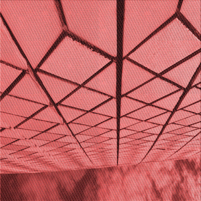 Round Patterned Red Rug, pat3759rd